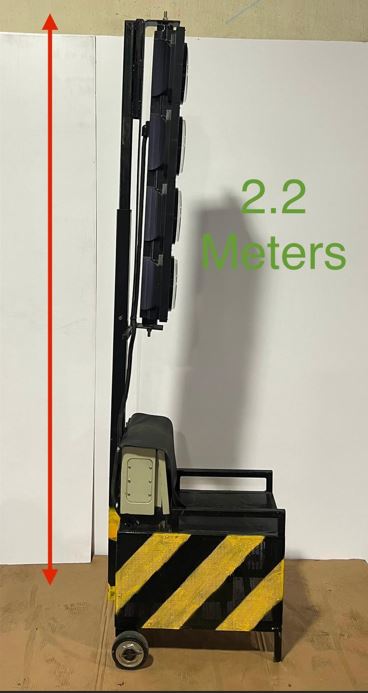 Unit at maximum height